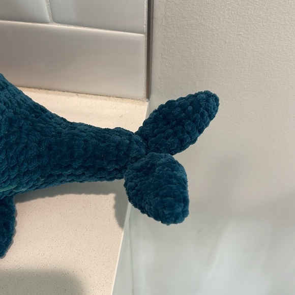Plush Handcrafted Blue Whale Figure Toy 🐳 Amigurui Crochet Figure - Picture 4 of 9